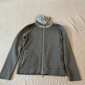 5/ $25 MONORENO Gray Zip Up Sweater Jacket Hoodie S